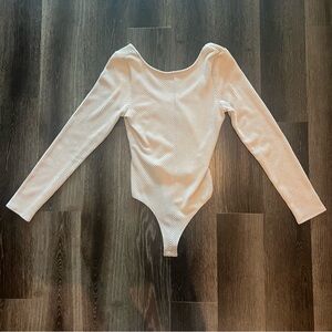 Vici Raquel Ribbed Bodysuit - Beige